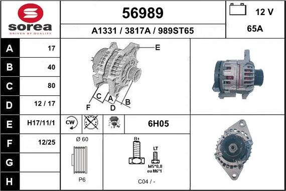 EAI 56989 - Alternateur cwaw.fr