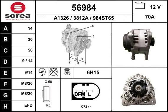 EAI 56984 - Alternateur cwaw.fr