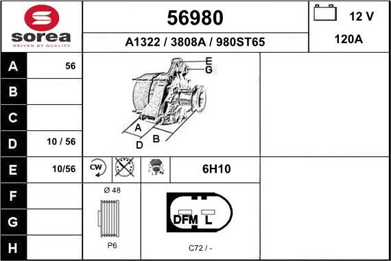 EAI 56980 - Alternateur cwaw.fr