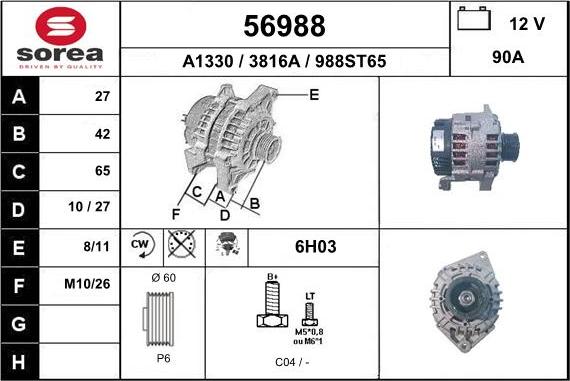 EAI 56988 - Alternateur cwaw.fr