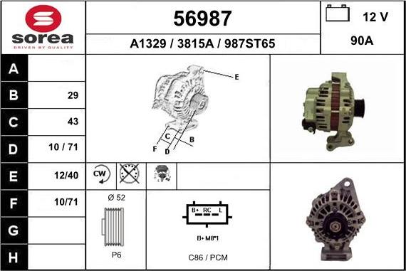 EAI 56987 - Alternateur cwaw.fr