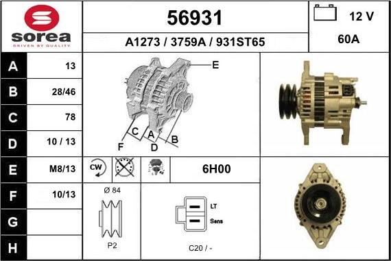 EAI 56931 - Alternateur cwaw.fr