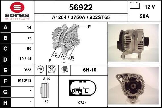 EAI 56922 - Alternateur cwaw.fr