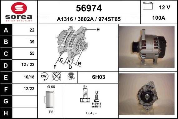 EAI 56974 - Alternateur cwaw.fr