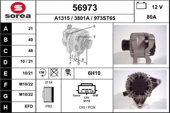 EAI 56973 - Alternateur cwaw.fr