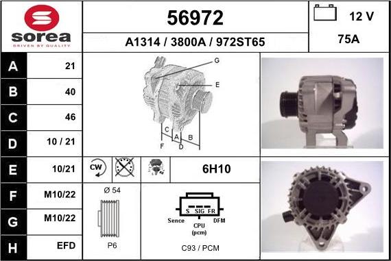 EAI 56972 - Alternateur cwaw.fr