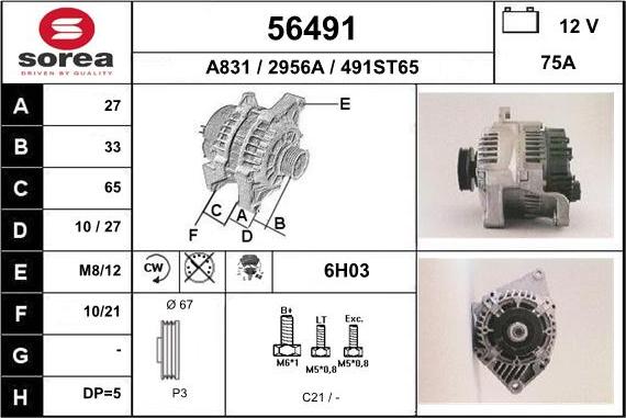 EAI 56491 - Alternateur cwaw.fr