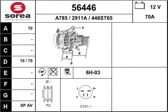 EAI 56446 - Alternateur cwaw.fr