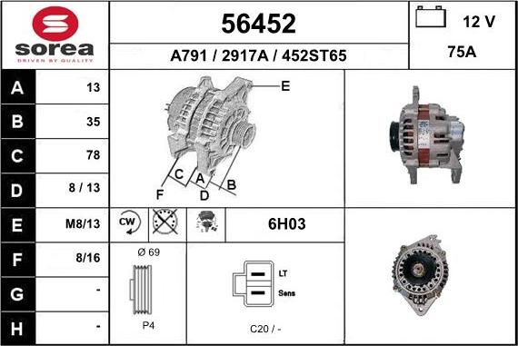 EAI 56452 - Alternateur cwaw.fr