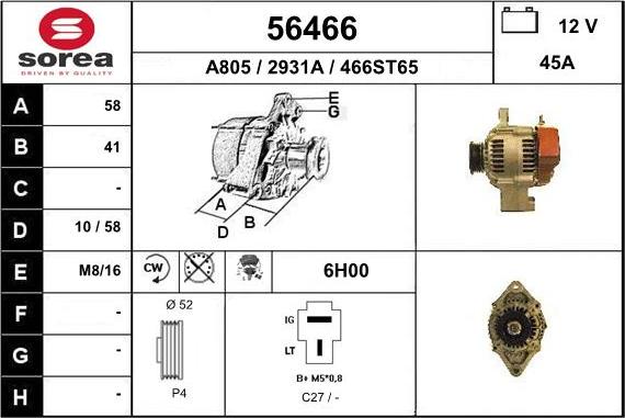 EAI 56466 - Alternateur cwaw.fr