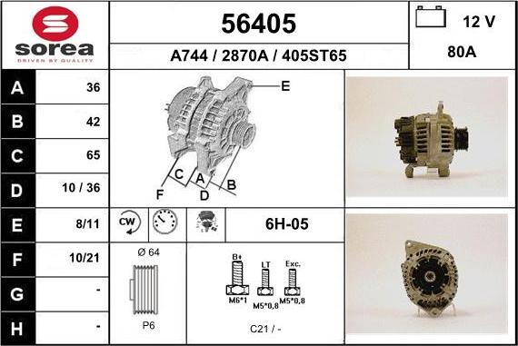 EAI 56405 - Alternateur cwaw.fr