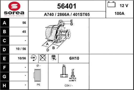 EAI 56401 - Alternateur cwaw.fr