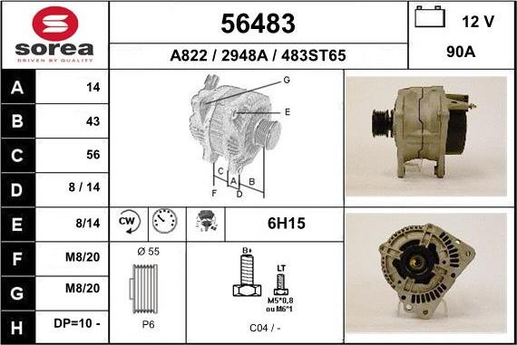 EAI 56483 - Alternateur cwaw.fr