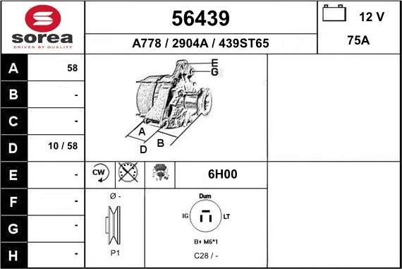 EAI 56439 - Alternateur cwaw.fr