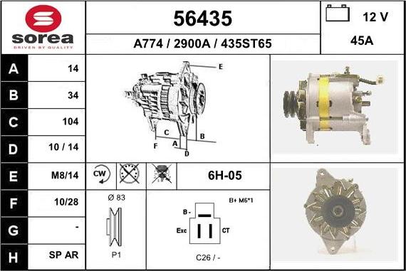 EAI 56435 - Alternateur cwaw.fr