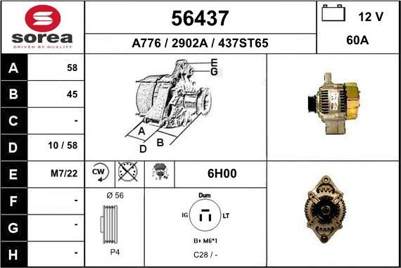 EAI 56437 - Alternateur cwaw.fr