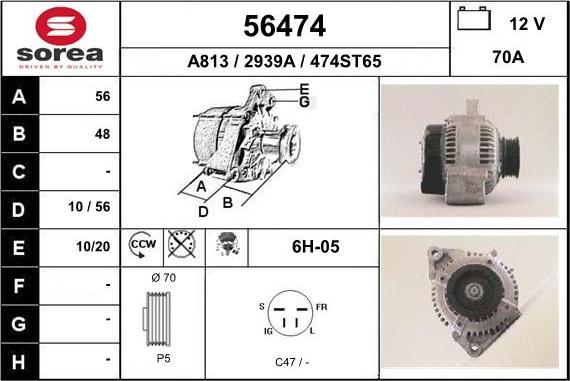 EAI 56474 - Alternateur cwaw.fr