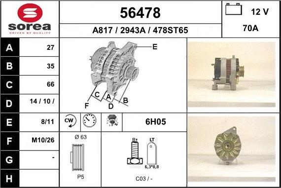 EAI 56478 - Alternateur cwaw.fr