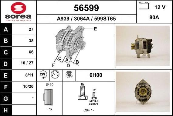 EAI 56599 - Alternateur cwaw.fr