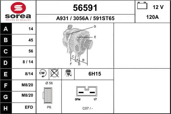 EAI 56591 - Alternateur cwaw.fr