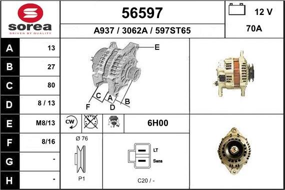 EAI 56597 - Alternateur cwaw.fr