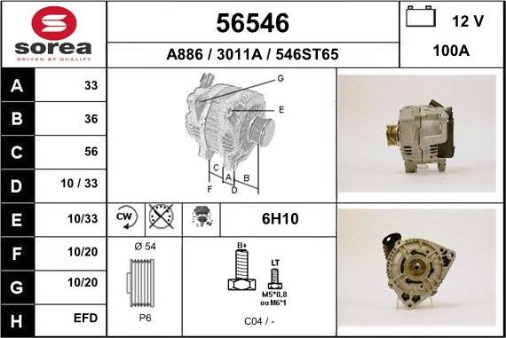 EAI 56546 - Alternateur cwaw.fr