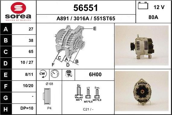 EAI 56551 - Alternateur cwaw.fr