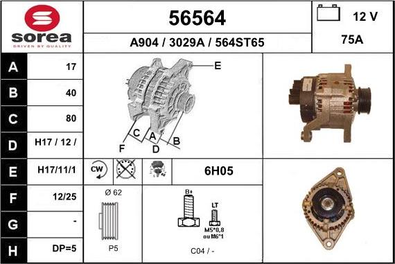 EAI 56564 - Alternateur cwaw.fr