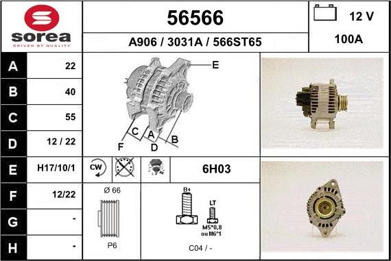 EAI 56566 - Alternateur cwaw.fr