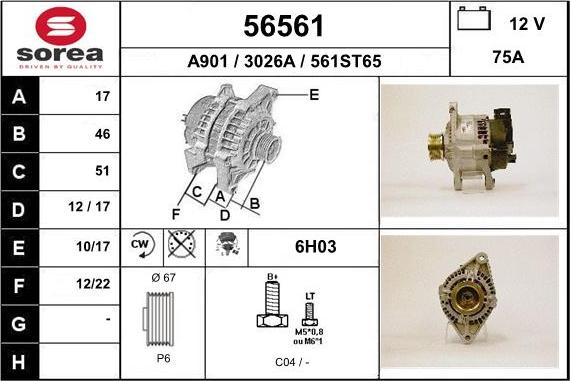 EAI 56561 - Alternateur cwaw.fr