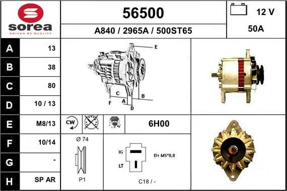 EAI 56500 - Alternateur cwaw.fr