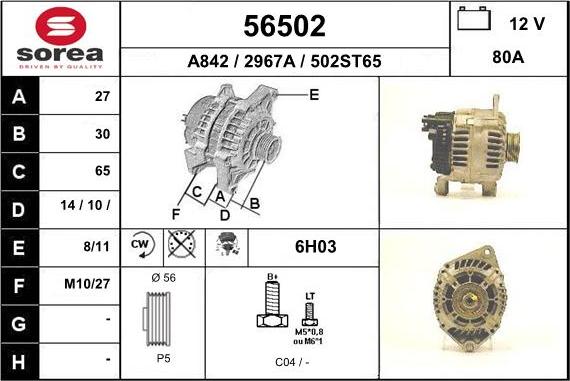 EAI 56502 - Alternateur cwaw.fr