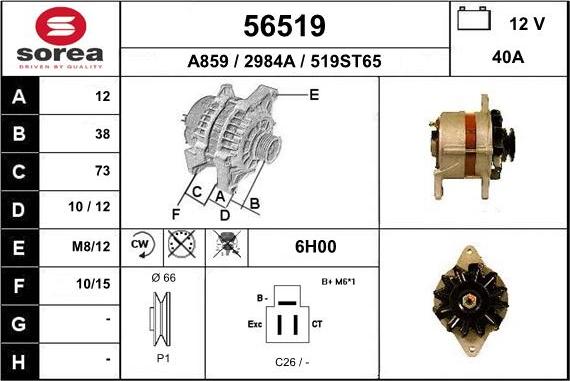 EAI 56519 - Alternateur cwaw.fr