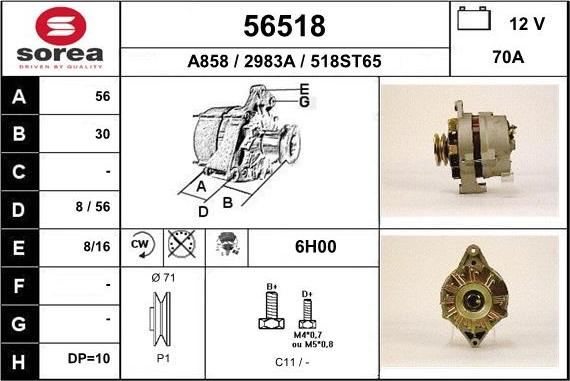 EAI 56518 - Alternateur cwaw.fr