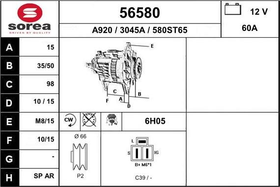 EAI 56580 - Alternateur cwaw.fr