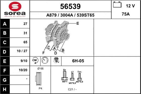 EAI 56539 - Alternateur cwaw.fr