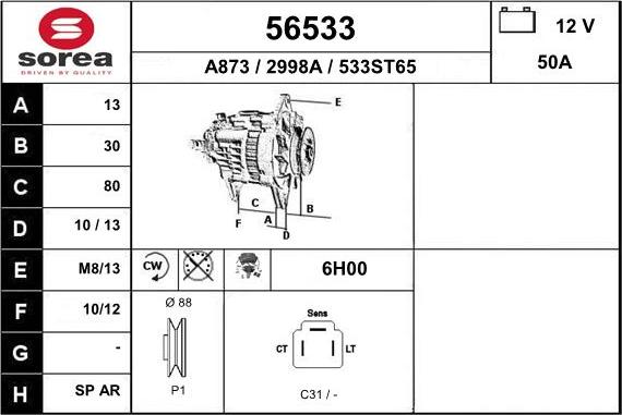 EAI 56533 - Alternateur cwaw.fr