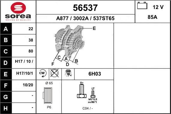 EAI 56537 - Alternateur cwaw.fr