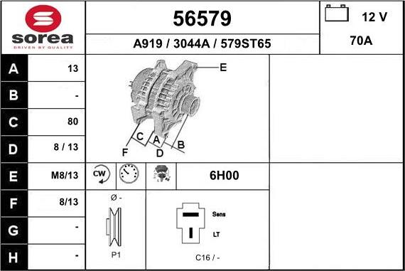 EAI 56579 - Alternateur cwaw.fr