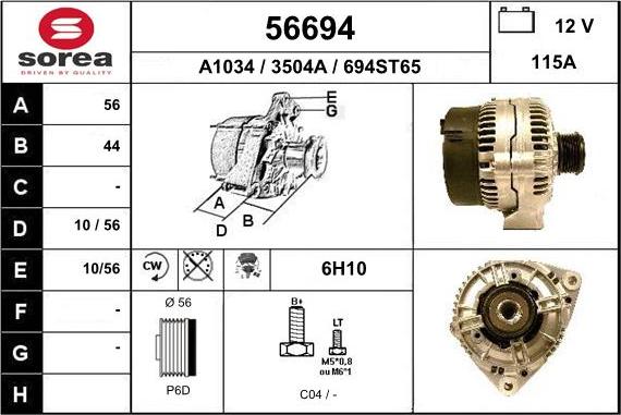 EAI 56694 - Alternateur cwaw.fr