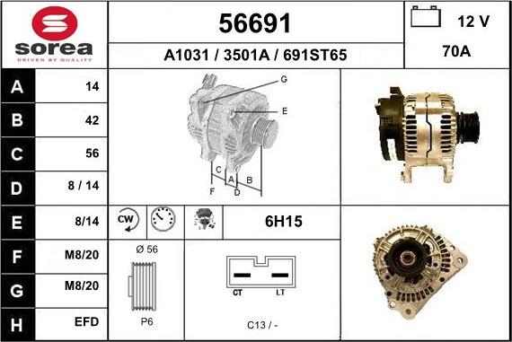 EAI 56691 - Alternateur cwaw.fr