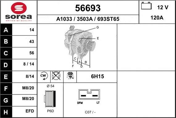 EAI 56693 - Alternateur cwaw.fr