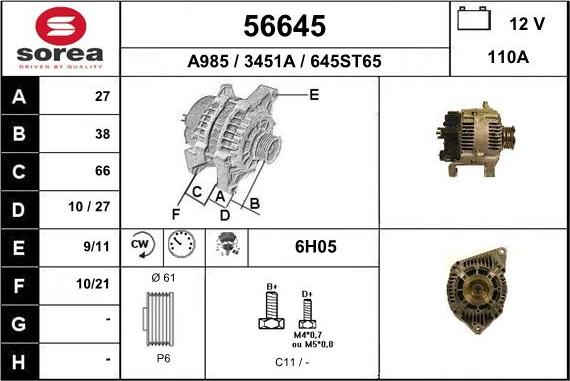 EAI 56645 - Alternateur cwaw.fr