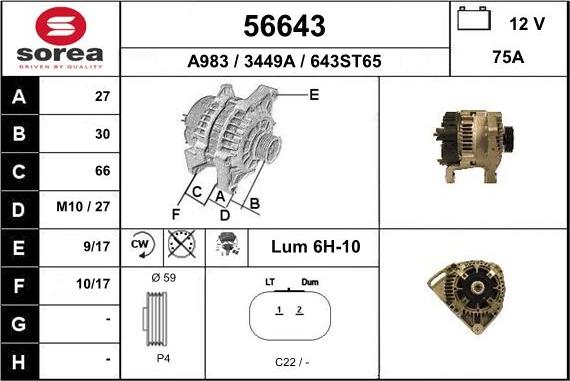 EAI 56643 - Alternateur cwaw.fr