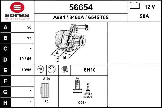 EAI 56654 - Alternateur cwaw.fr