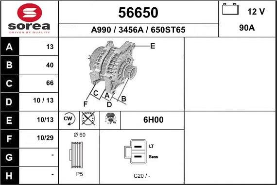 EAI 56650 - Alternateur cwaw.fr