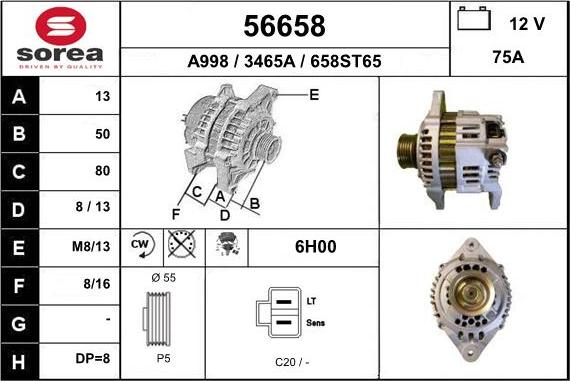 EAI 56658 - Alternateur cwaw.fr