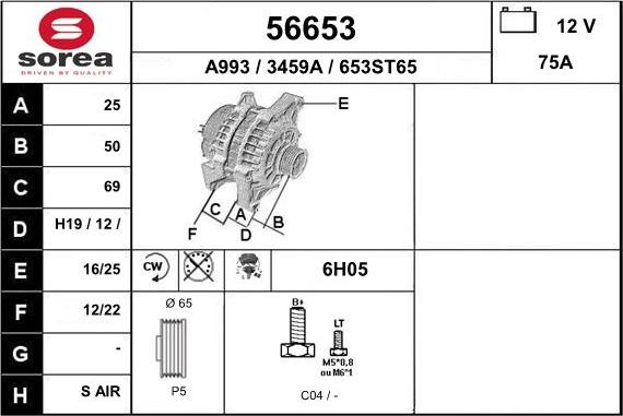 EAI 56653 - Alternateur cwaw.fr