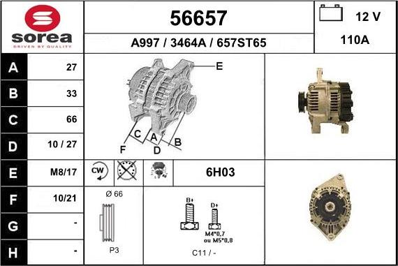 EAI 56657 - Alternateur cwaw.fr