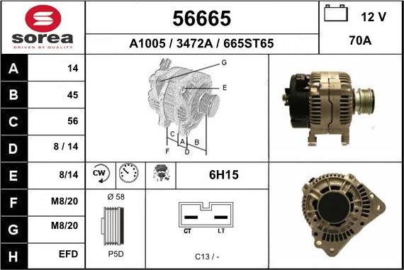 EAI 56665 - Alternateur cwaw.fr